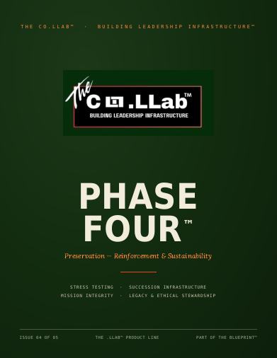 The .LLab Blueprint™ — Phase Four: Preservation cover