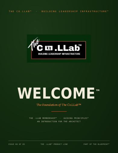 The .LLab Blueprint™ — Welcome cover