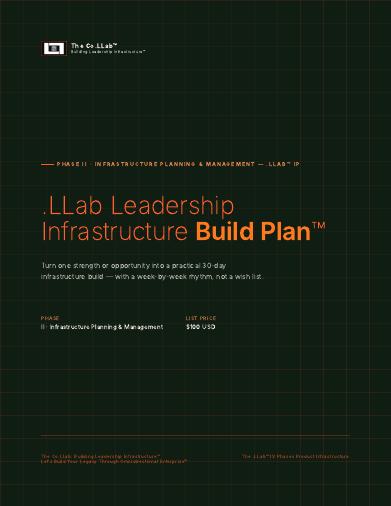 .LLab Leadership Infrastructure Build Plan™ cover