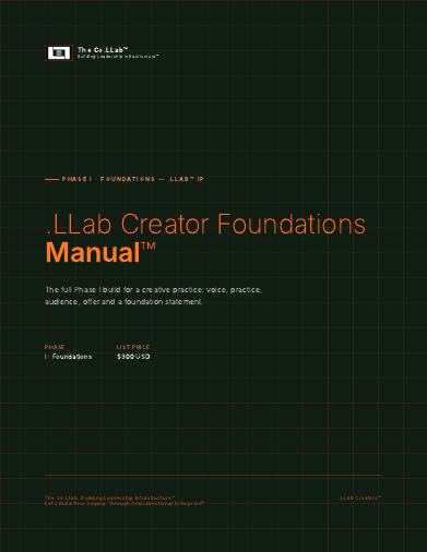 .LLab Creator Foundations Manual™ cover