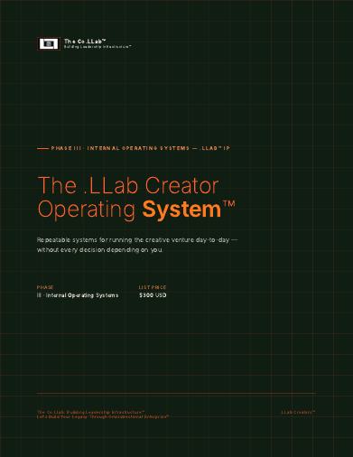 The .LLab Creator Operating System™ cover