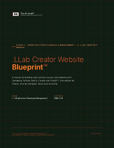 .LLab Creator Website Blueprint™ cover