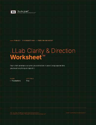 .LLab Clarity & Direction Worksheet™ cover