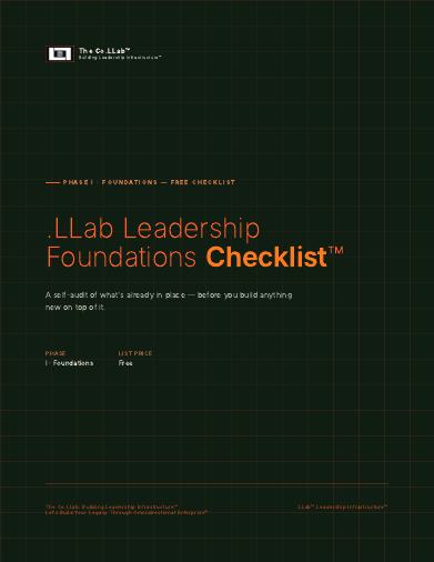 .LLab Leadership Foundations Checklist™ cover