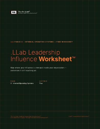 .LLab Leadership Influence Worksheet™ cover