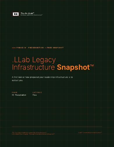 .LLab Legacy Infrastructure Snapshot™ cover