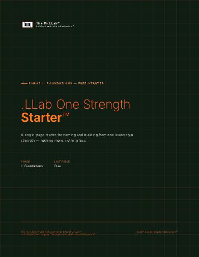 .LLab One Strength Starter™ cover