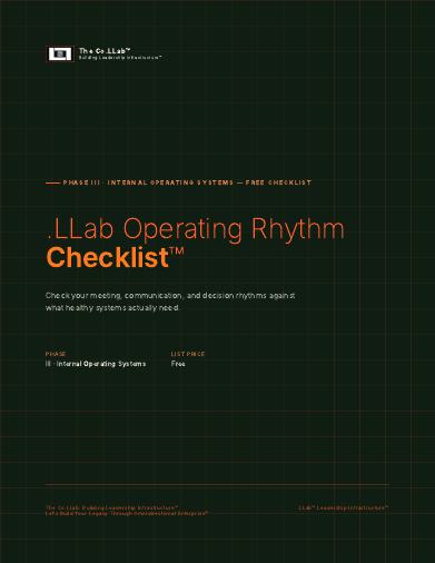 .LLab Operating Rhythm Checklist™ cover