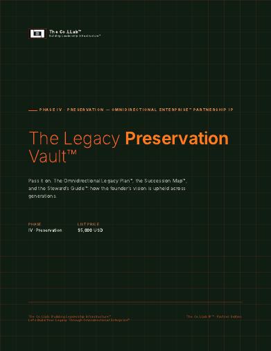 The .LLab Legacy Preservation Vault™ cover